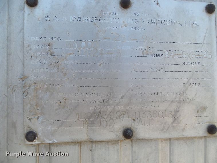 image for item DI5652 1998 CMC T-102 Rail  end dump trailer