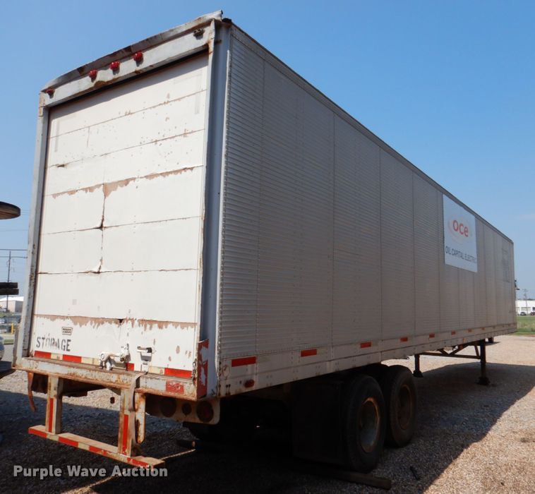 image for item DJ0471 1972 Fruehauf FB8-F2-45  dry van trailer