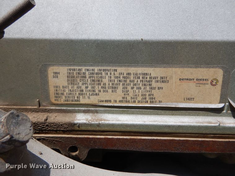 image for item DM4318 1994 Freightliner FLC  vacuum truck