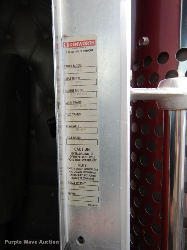 image for item DM4319 2005 Kenworth T800  hydrovac truck