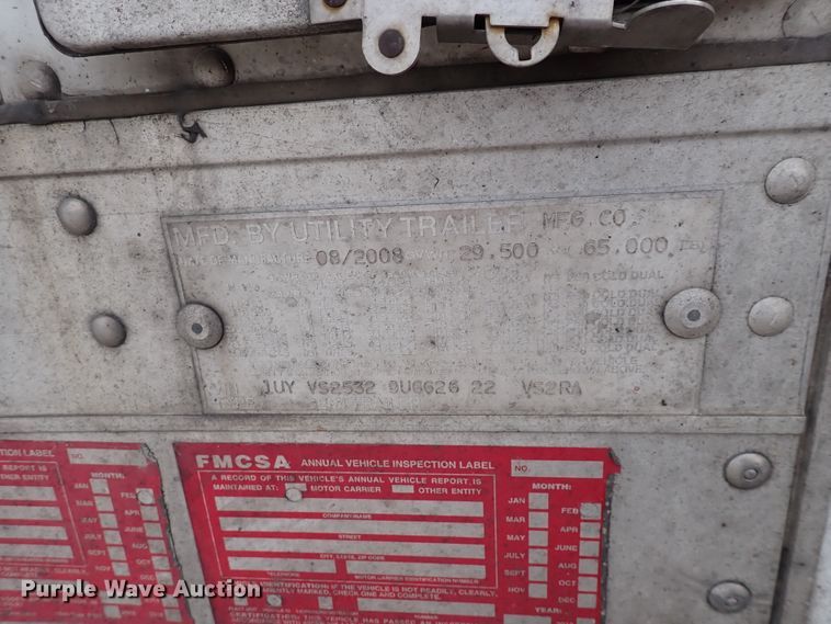 image for item DN1750 2009 Utility Trailer  refrigerated van trailer