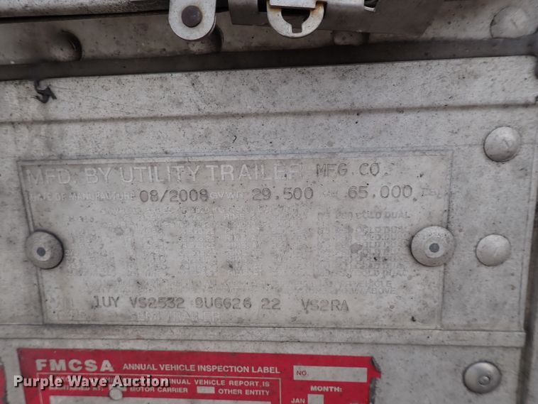 image for item DN1750 2009 Utility Trailer  refrigerated van trailer