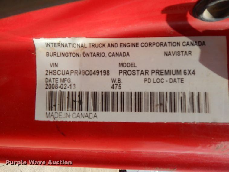 image for item HP9561 2009 International ProStar Premium  semi truck