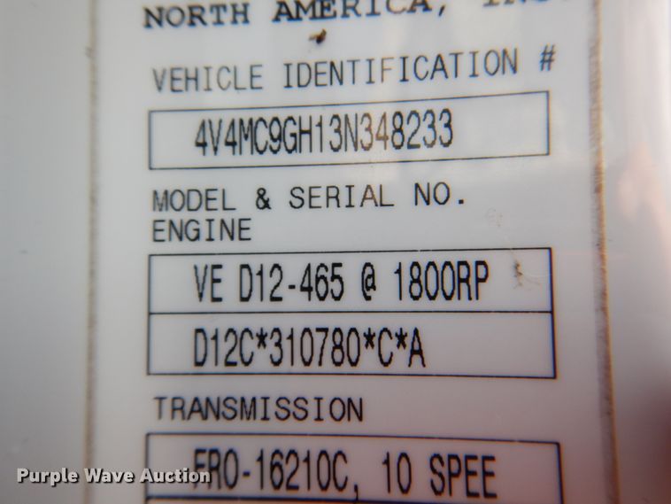 image for item HT9318 2003 Volvo VN  semi truck