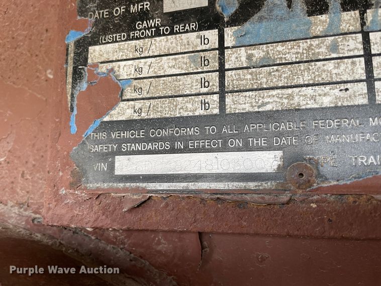 image for item IR9507 2008 Reinke  drop deck trailer