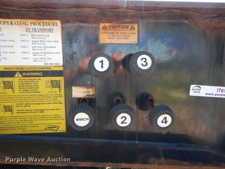 image for item IT9164 2008 Trail King TK110HT-443  drop deck equipment trailer