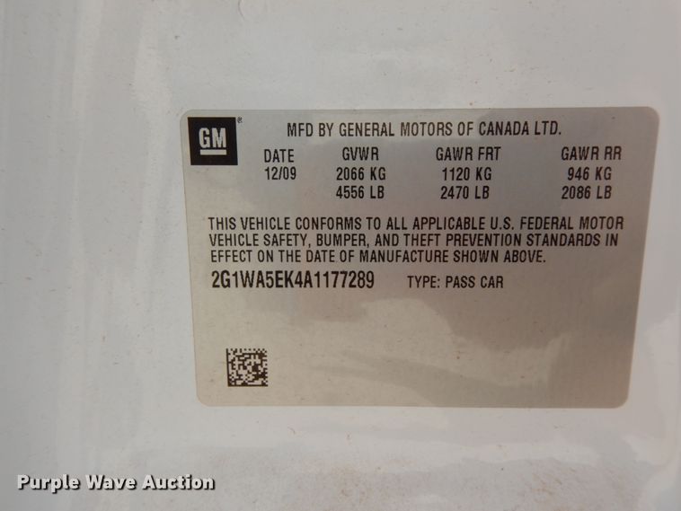 image for item DC2025 2010 Chevrolet Impala LS