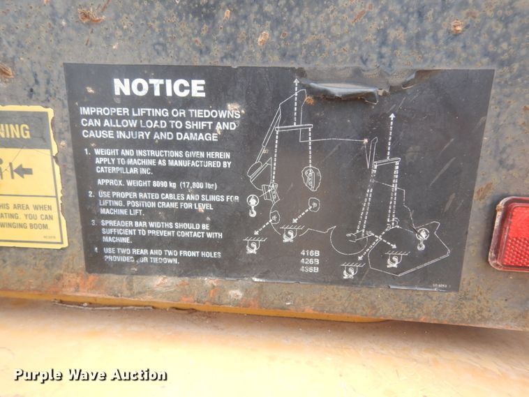 image for item DC2049 1994 Caterpillar 416B  backhoe