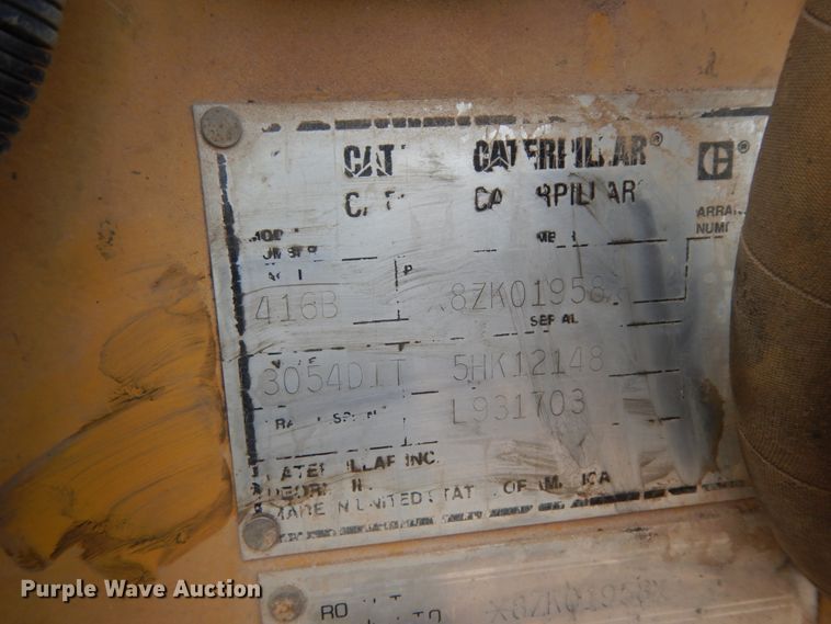 image for item DC2049 1994 Caterpillar 416B  backhoe