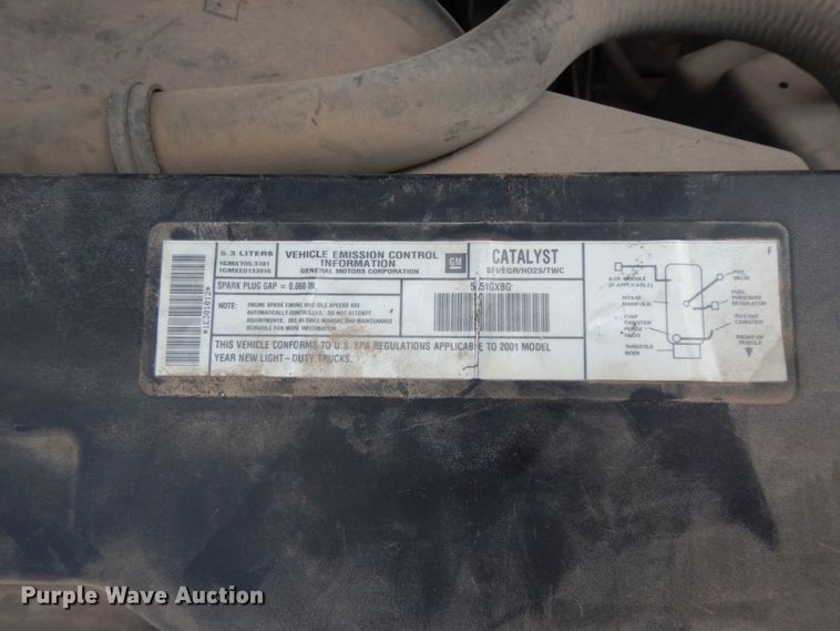 image for item DC2059 2001 Chevrolet Silverado 1500  Ext. Cab pickup truck