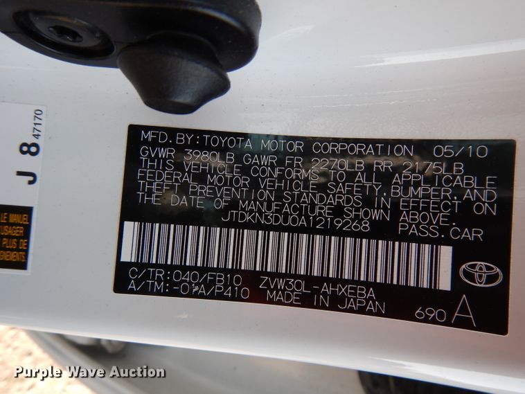 image for item DI6672 2010 Toyota Prius