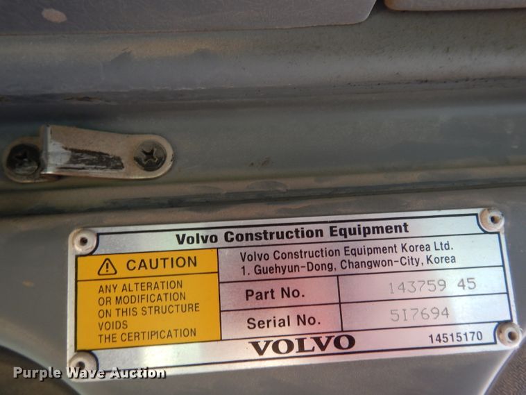 image for item DI6675 2006 Volvo EW160B  wheeled excavator