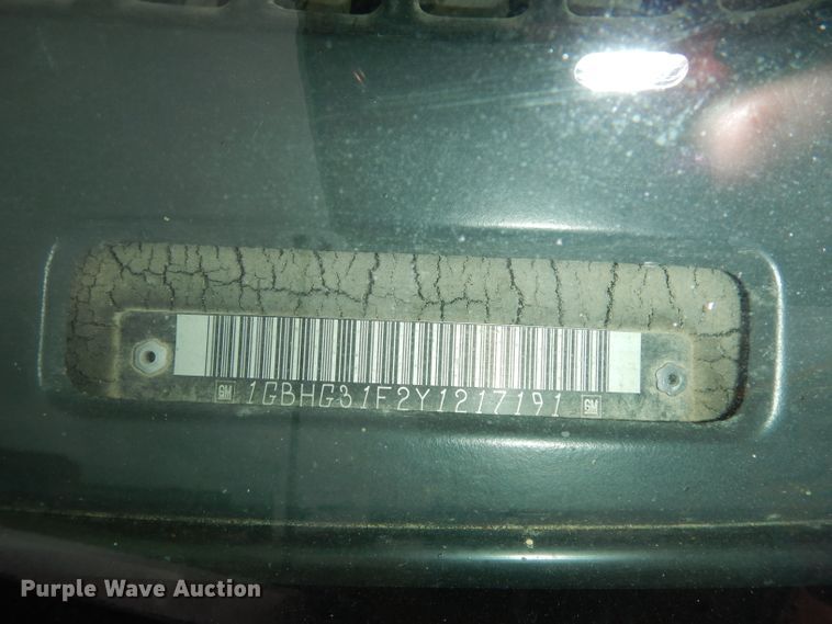 image for item DI6731 2000 Chevrolet Express 3500 Cargo  school bus