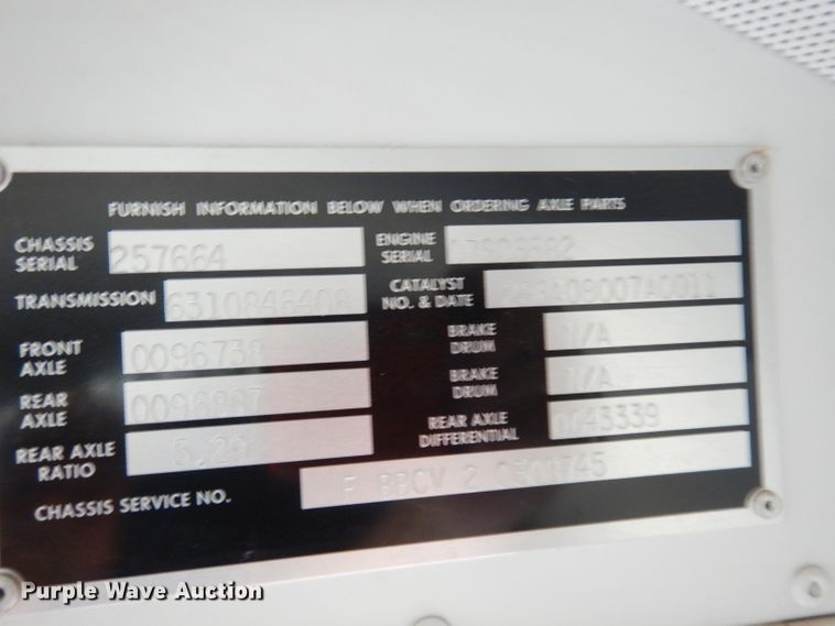 image for item DI6742 2009 Blue Bird Vision  school bus