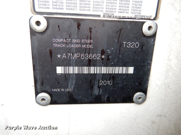 image for item DI6746 2010 Bobcat T320  tracked skid steer loader