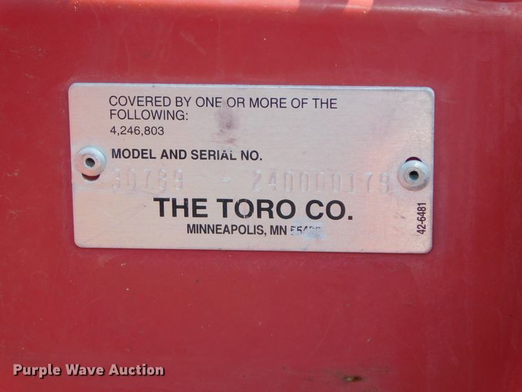 image for item DK8603 2004 Toro Ground Master 345  ZTR lawn mower