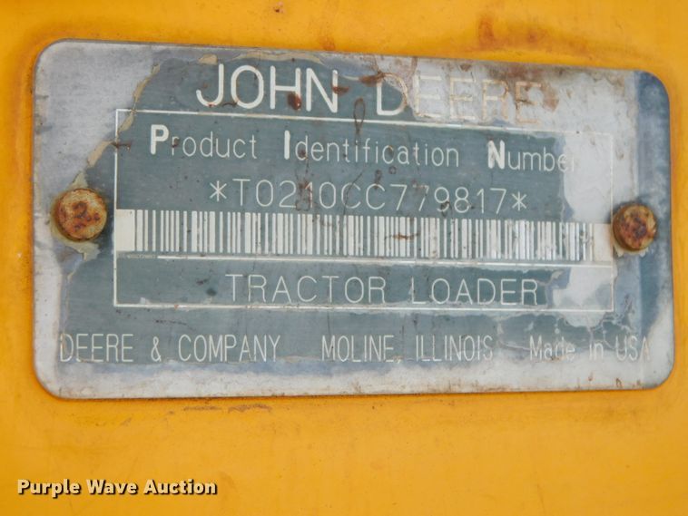 image for item DK8605 1991 John Deere 210C  landscape tractor