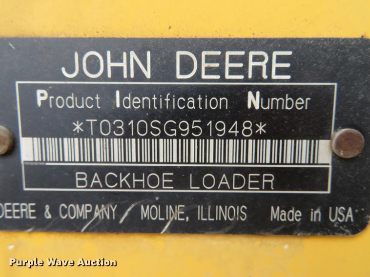 image for item DN5845 2005 John Deere 310SG  backhoe