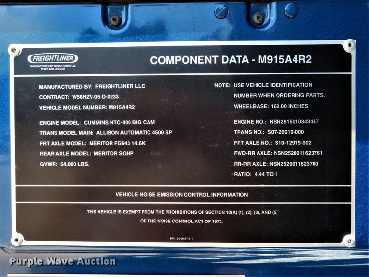 image for item FP9292 2008 Freightliner FLD 120  semi truck