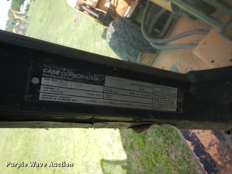 image for item HC9292 2002 Case 580 Super M  backhoe