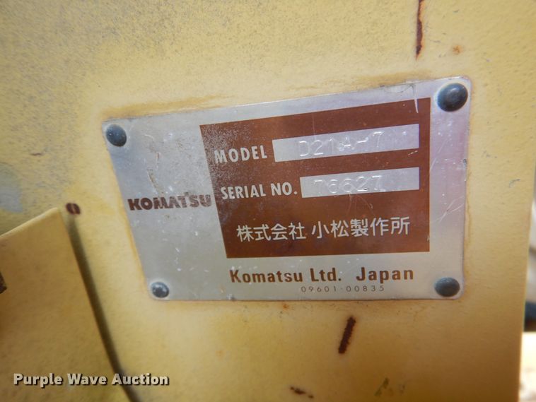 image for item HC9295 Komatsu D21A-7  dozer