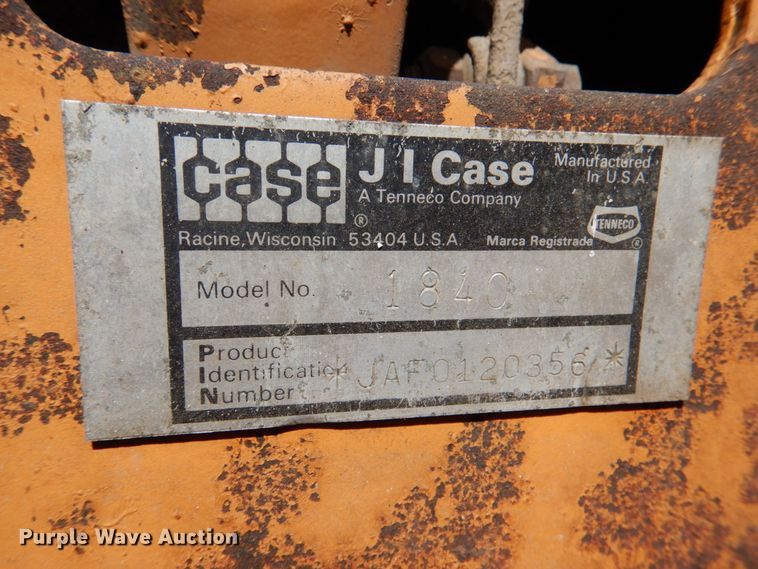 image for item HC9296 1994 Case 1840  skid steer loader