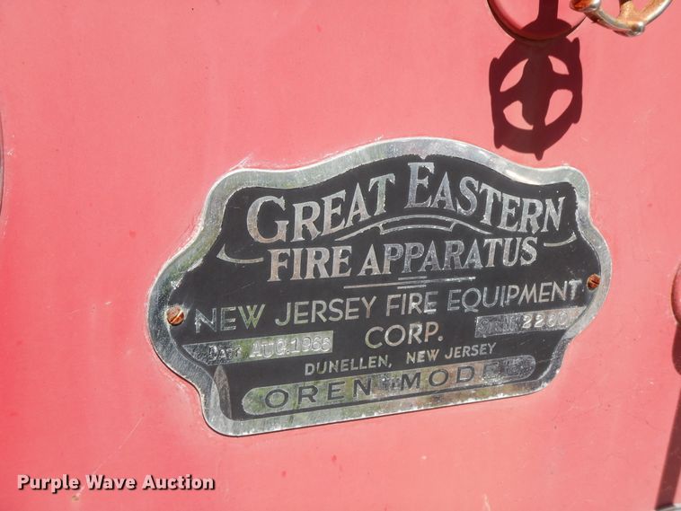 image for item HP9595 1966 Ford 800  fire truck