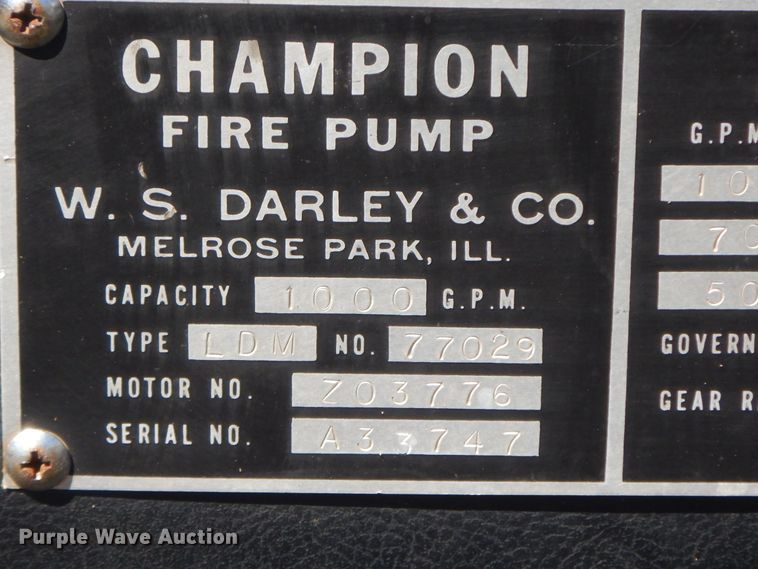 image for item HP9596 1983 Ford C8000  pumper fire truck