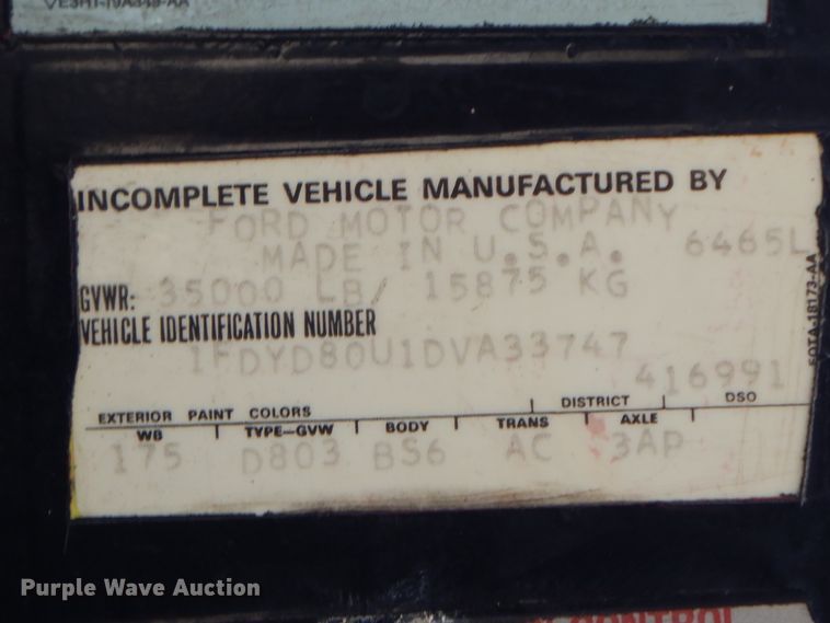 image for item HP9596 1983 Ford C8000  pumper fire truck