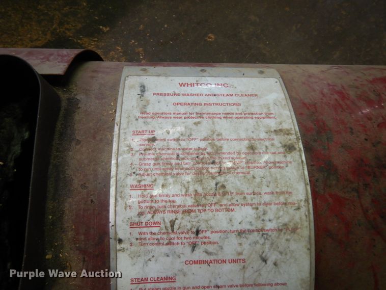 image for item HR9712 Whitco Inc. EHASR  pressure washer