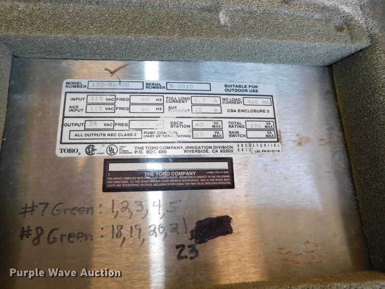 image for item HX9403 (20) Toro 132-86-08 irrigation controllers