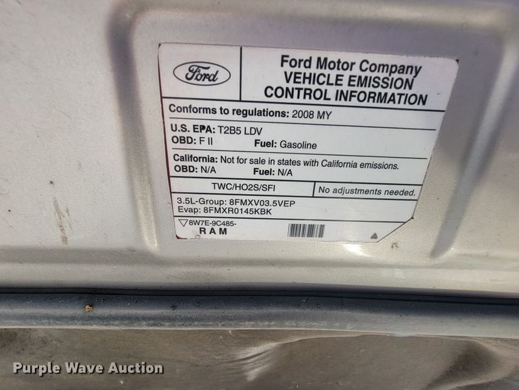 image for item IE9255 2008 Mercury Sable