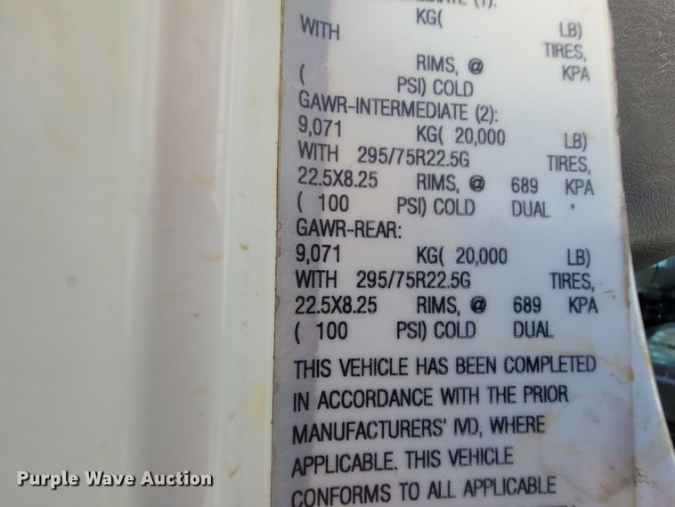 image for item IE9276 2011 International WorkStar 7400  dump truck