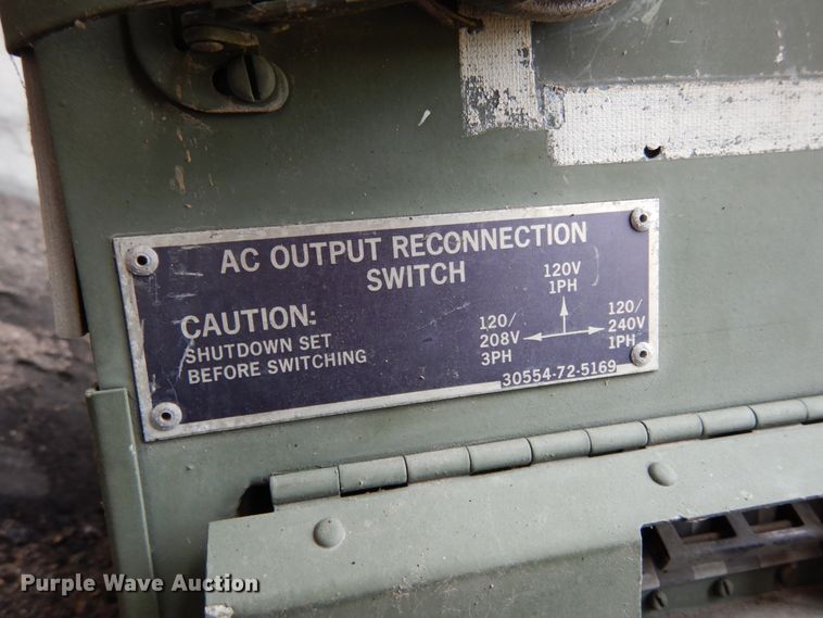 image for item II9531 Us Department Of Defense MEP003A  generator