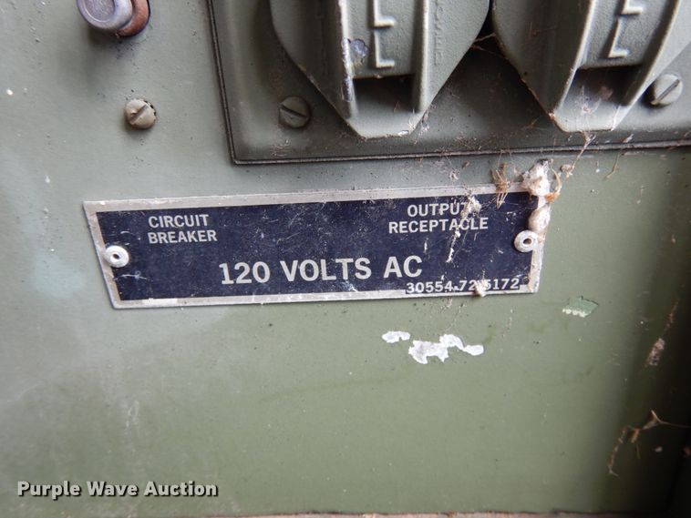 image for item II9531 Us Department Of Defense MEP003A  generator