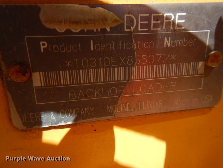 image for item IL9826 1999 John Deere 310E  backhoe