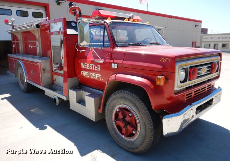 image for item IQ9641 1989 Chevrolet C70  pumper fire truck