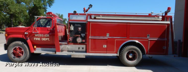 image for item IQ9641 1989 Chevrolet C70  pumper fire truck