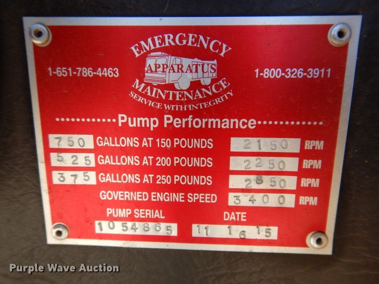 image for item IQ9641 1989 Chevrolet C70  pumper fire truck