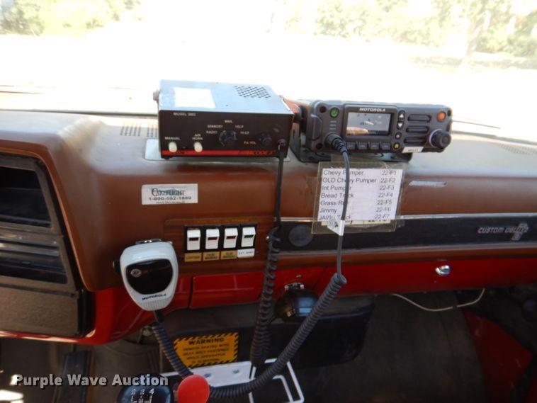 image for item IQ9641 1989 Chevrolet C70  pumper fire truck