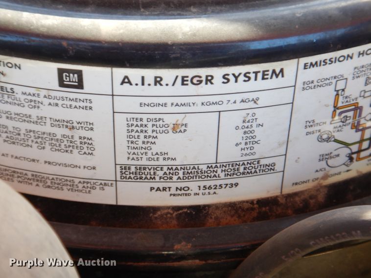 image for item IQ9641 1989 Chevrolet C70  pumper fire truck