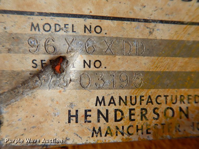 image for item IQ9697 Henderson 96X6XDD end gate spreader