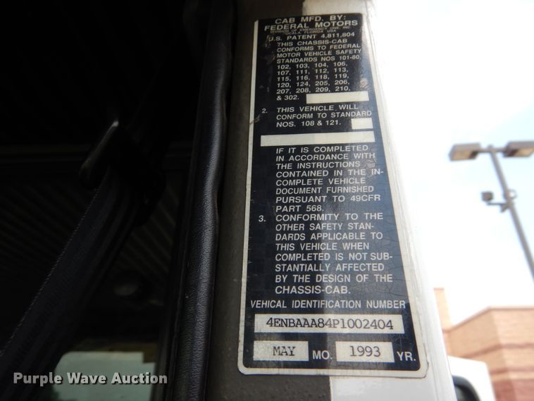 image for item IT9209 1993 Federal Motors Emergency One  pumper fire truck