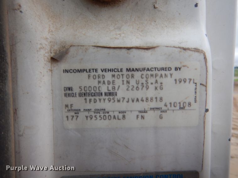 image for item IT9533 1988 Ford Aeromax 9500  dump truck