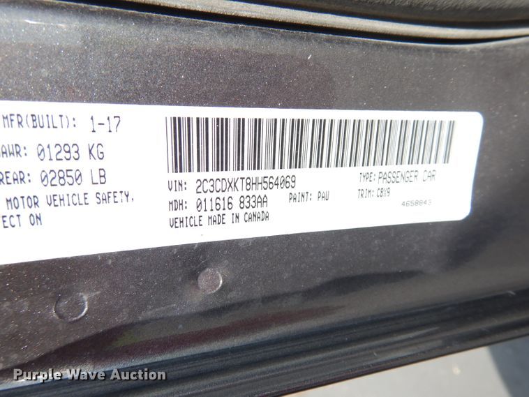 image for item DG0679 2017 Dodge Charger Police