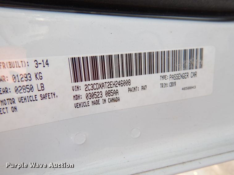 image for item DG0684 2014 Dodge Charger Police