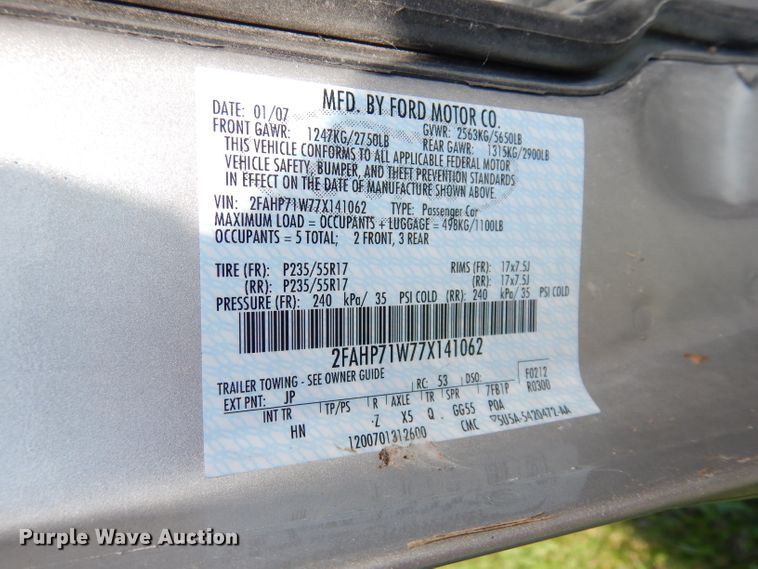 image for item DG0688 2007 Ford Crown Victoria Police Interceptor