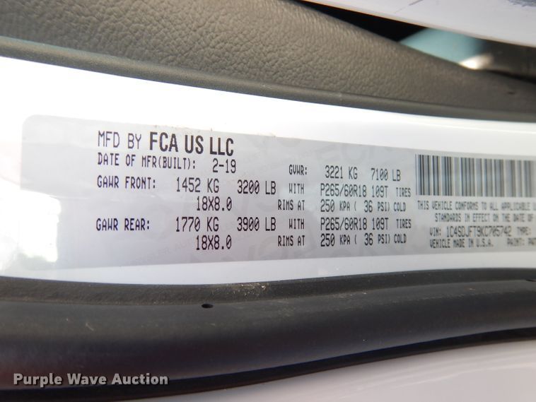 image for item DG0689 2019 Dodge Durango  SUV