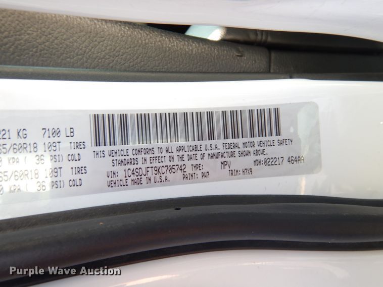 image for item DG0689 2019 Dodge Durango  SUV