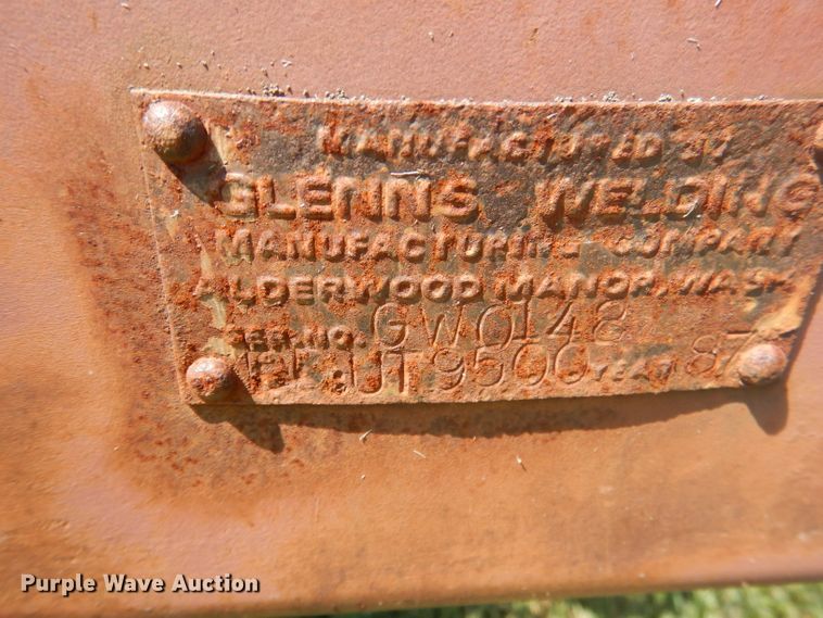 image for item DA5326 1987 Glen UT9500  utility trailer